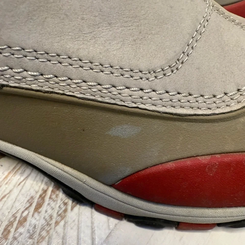 LL Bean Tek 2.5 Dri-Lex Boots Slip On Woman’s Red Grey Slip on Outdoor Hiking8.5